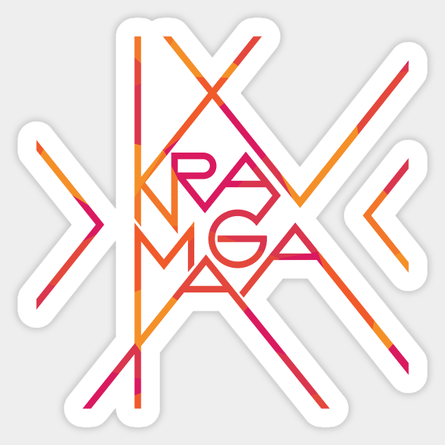 Krav Maga Sharp Colorful Letters Sticker by polliadesign